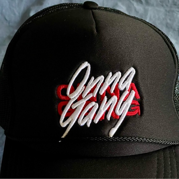 NWT Daboii / Onna Gang Black Embroidered Trucker Hat (Official Merch) - Picture 2 of 5